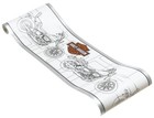 Genuine HARLEY DAVIDSON Motorcycles Bike White Silver Wallpaper Border RARE 1B