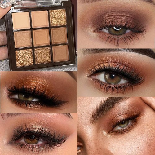 Neutral Brown Eye Shadow palette- Rose Gold Dark Eyeshadow - Picture 2 of 7
