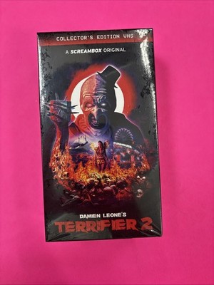 Terrifier 2 VHS Walmart Exclusive Limited Edition 2 Tape Collectors Edition