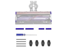 Soft Plush Strips + Front Wheel+ Shaft Replacement Parts for Dyson