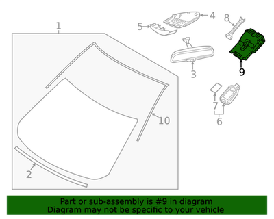 MAZDA OEM 19-23 6 CX-3 CX-5 CX-9 Windshield Glass-Lane Assist Cmra