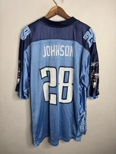 Tennessee Titans Jersey Mens XL NFL Football Chris Johnson 28 Reebok Equipment