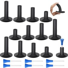 12 Pieces Golf Range Tees Set Rubber Golf Tees for Mats Driving Range 6 Piece...