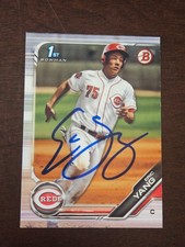 2019 Bowman ERIC YANG Reds In-Person Signed Autographed AUTO