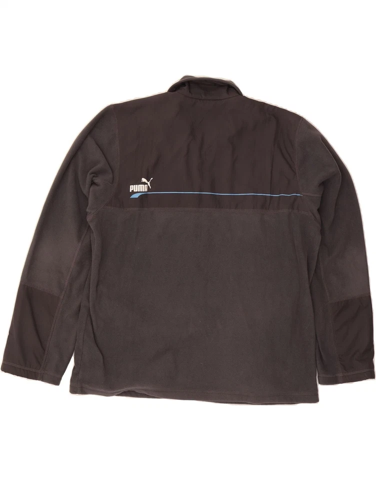 PUMA Mens Fleece Jacket UK 42 2XL Grey Polyester DW62 - Image 2 of 3
