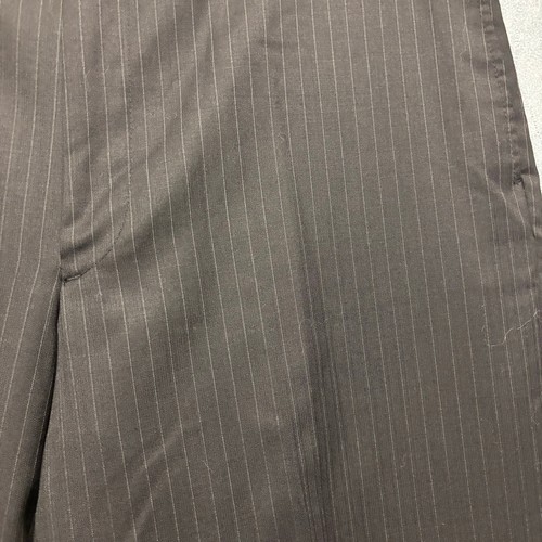 100% Wool Pronto Uomo Platinum Dress Pants Mens 36 Pin Stripe Preppy Office Work - Picture 11 of 16
