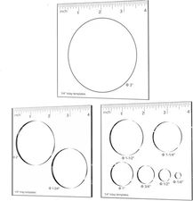 3 Pcs Router Templates For Woodworking Circle Jig Router Template Jig Kit Circle