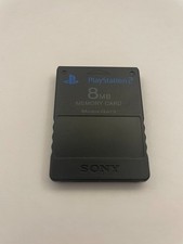 Sony PlayStation 2 8MB Memory Card - Black - SCPH-10020 Refurb Free Shipping