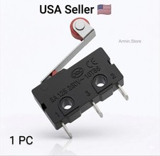 1 PC KW12-3 Micro Roller Lever Arm Normally Open Close Limit Switch Roller 5A