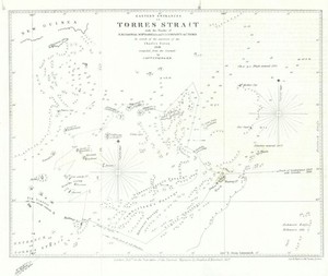 Eastern Entrances to Torres Strait—Philip Parker King—Survivors search 1837 map