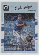 2017 Panini Donruss Stat Line Career 39/500 JA Happ #166 07rd