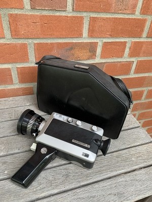 Agfa Movexoom S1 Super 8 Kamera mit kleinem Koffer Vintage