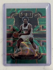 2023-24 Panini Select - Concourse Kobe Brown #79 Green Wave Prizm 19/50 (RC)