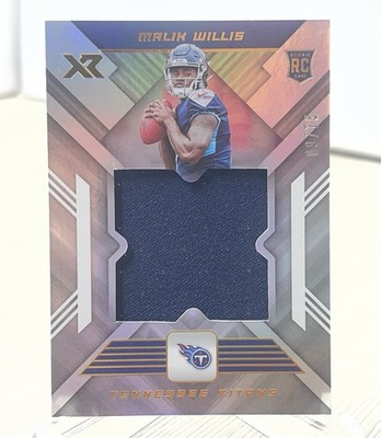 2022 Malik Willis XR Rookie Patch /75 No RXL-3 Jersey Card CV JD