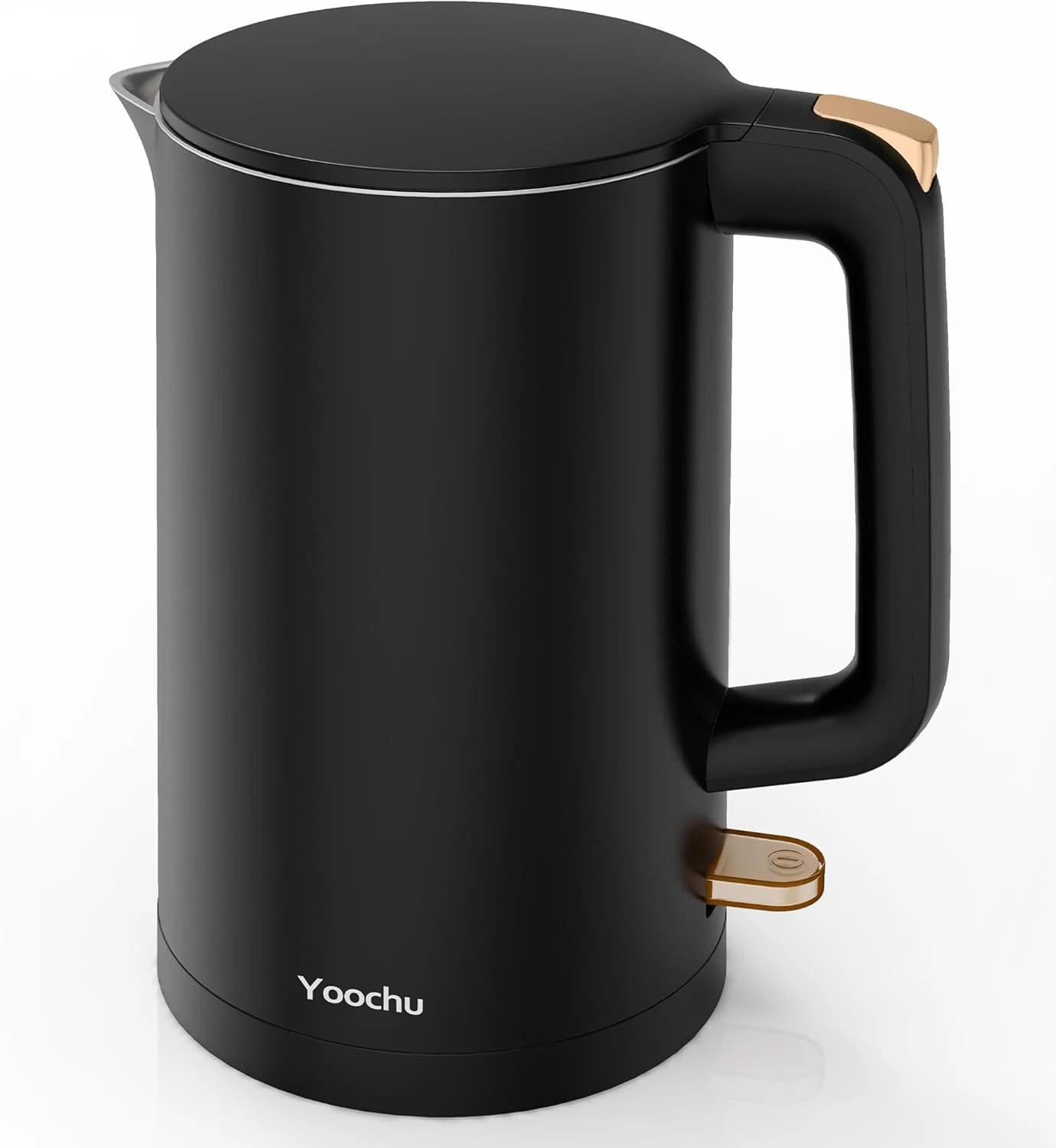 Electric Kettle, Double Wall 1.7L Stainless Steel Cool Touch, Water Boiler & Hea