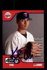 Signed Baseball Card Auto Kyle Lohse 2002 Upper Deck 40-Man #372 Minnesota Twins
