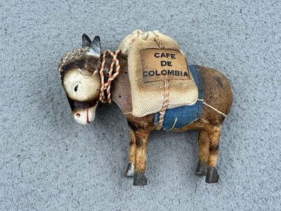 Vintage Cafe De Colombia Donkey Mule Figurine Carrying Bags | eBay