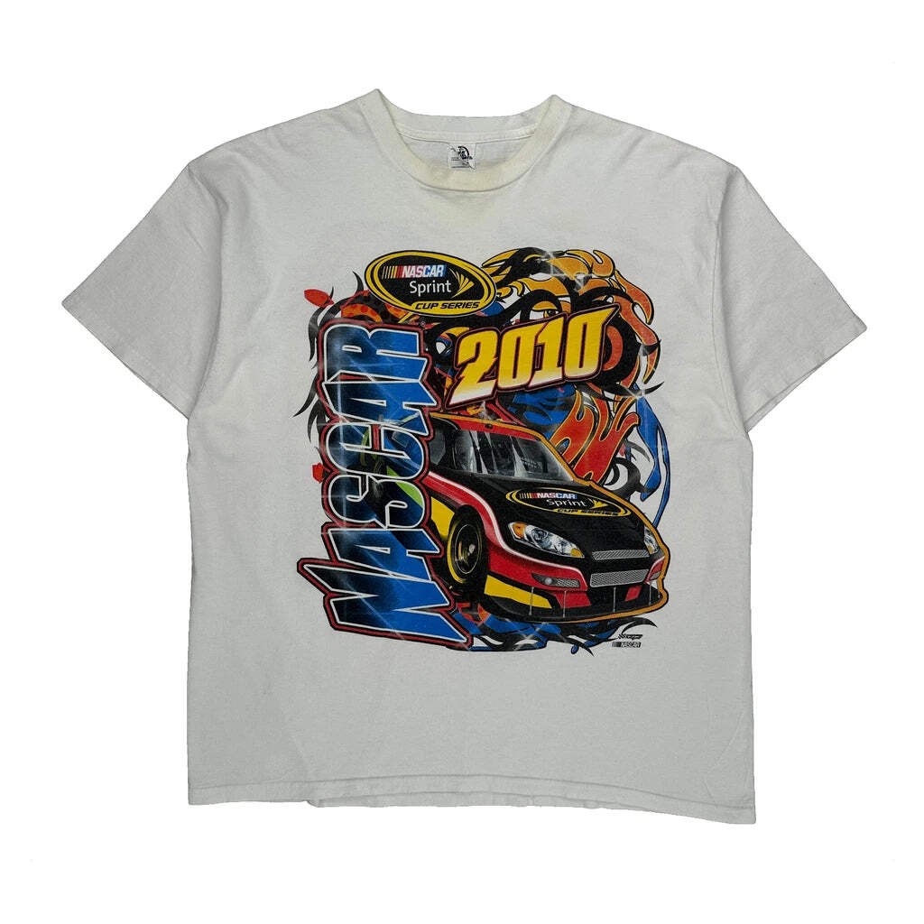 Sprint Cup Series Nascar T-Shirt - XL White Cotton