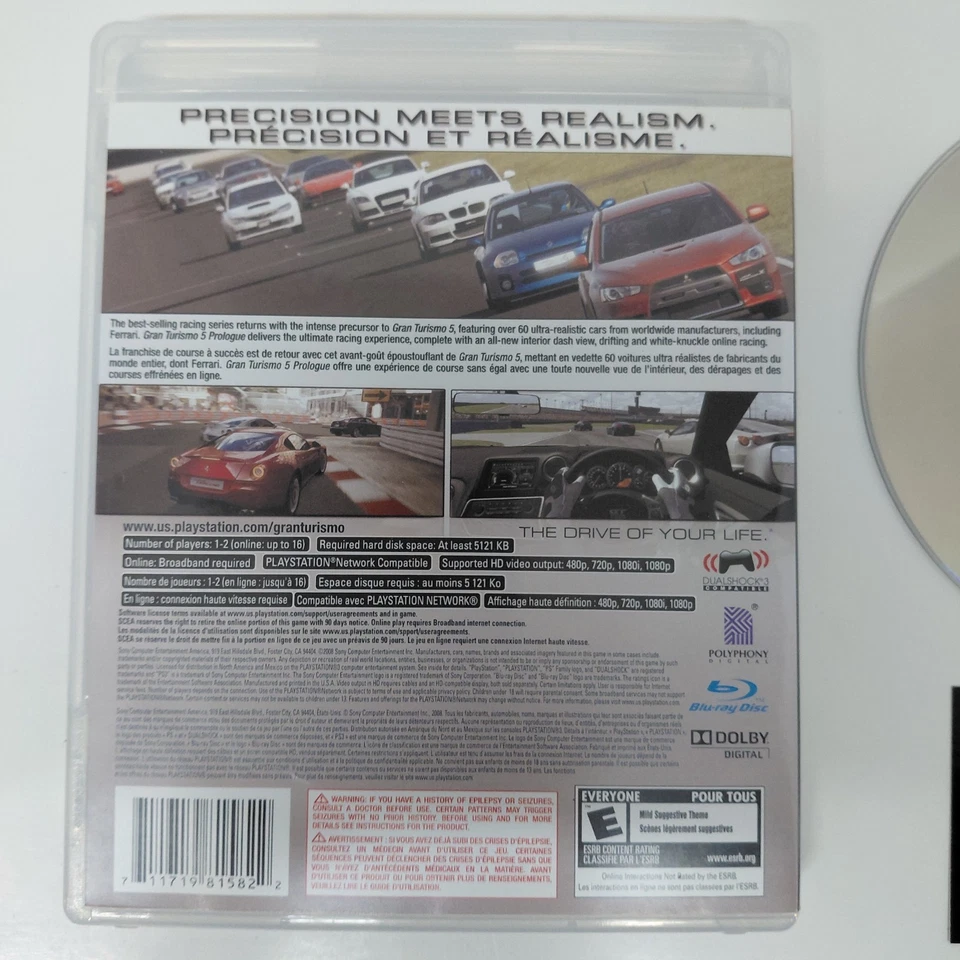 Gran Turismo 5: Prologue (Sony PlayStation 3 PS3, 2008) CIB EN+FR Manuals - Image 3 of 4