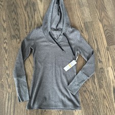 Calvin Klein Hoodie Women's Small Dark Gray Stretch Performance NWT RV 48