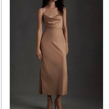 Womens BHLDN Cali Midi dress, Sand Dune, size 6 EUC!