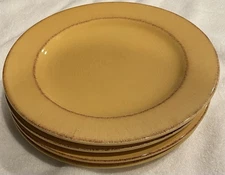 Pier 1 Imports Set Of 4 TOSCANA GOLD Salad Plates 8.25”. NH3-1069