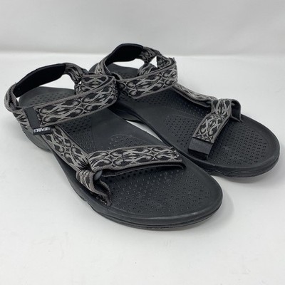 Teva Sandals Mens 13 Hurricane 3 Black Hook And Loop Adjustable Open Toe SN6502