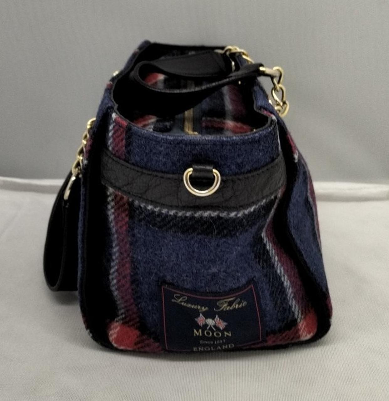 2Way Bag Model Mega Check Pattern Blue Label Cres… - image 3