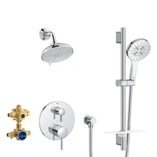 Grohe 29431000 Timeless 2-Handle Pressure Balance Shower Bundle - Chrome