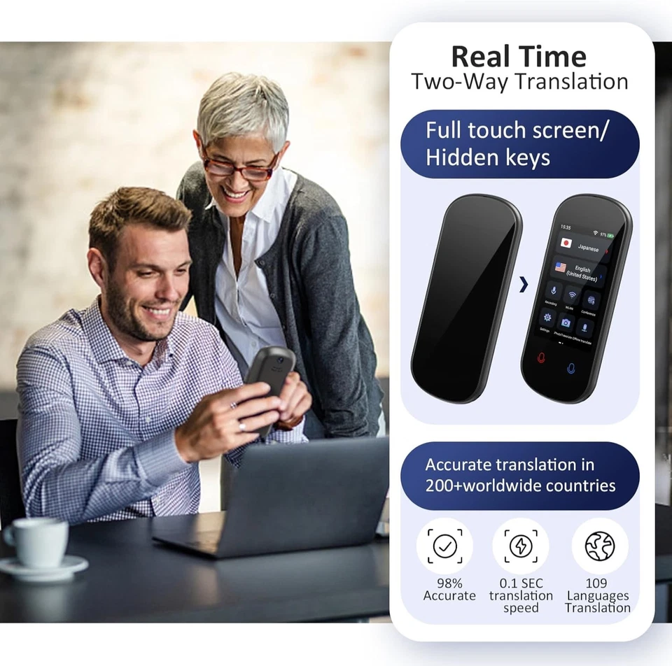 Language Ai Translator Device, Two Way Real-Time Voice Translation 138 Languages - Image 3 of 4