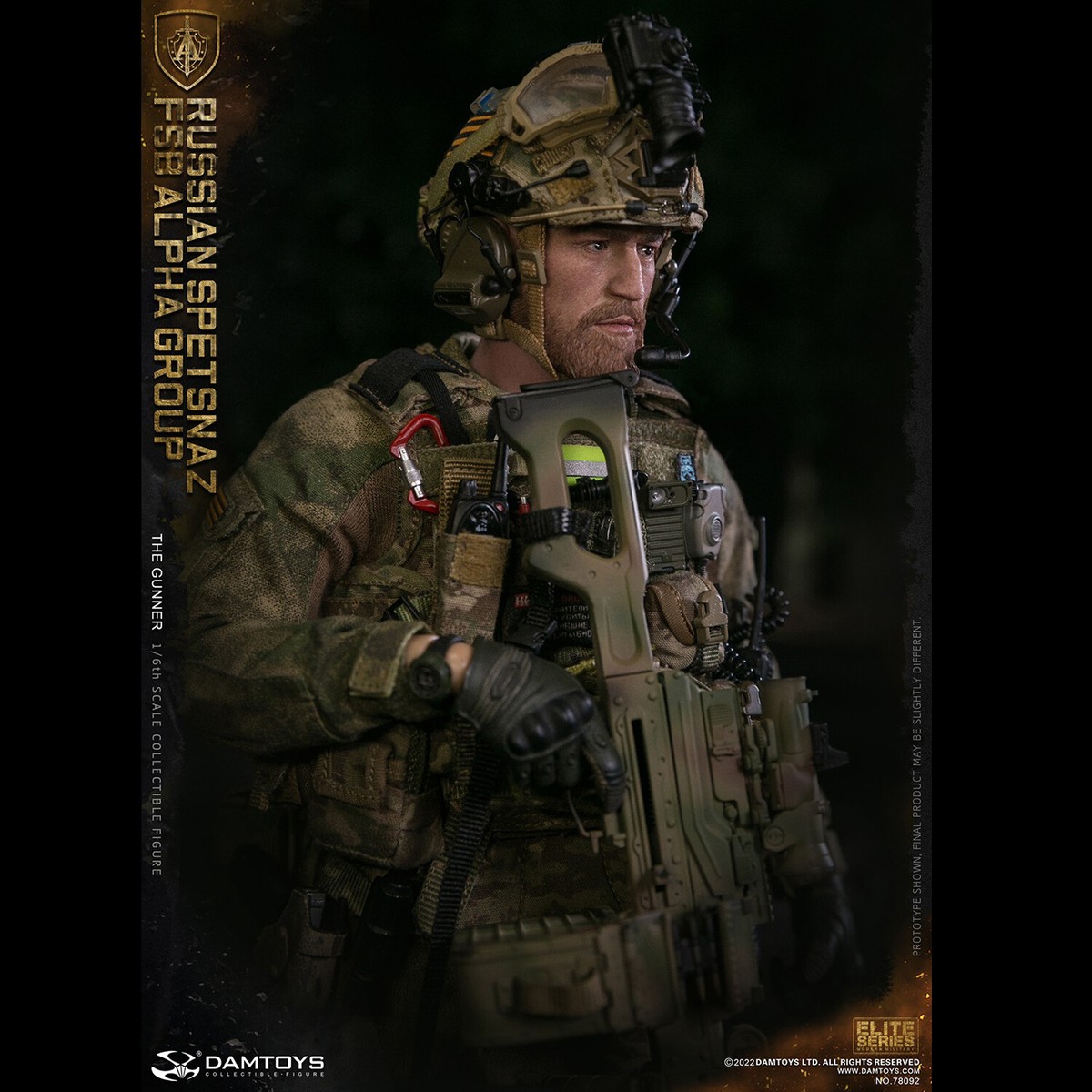 DAMTOYS 78092 1/6 RUSSIAN SPETSNAZ FSB ALPHA GROUP Gunner