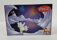 Coca Cola 100 Piece Jigsaw Puzzle  Polar Bears Three Cheers 2002 #86499