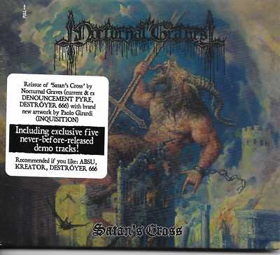 NOCTURNAL GRAVES-SATAN'S CROSS + 5 BNS TCK-DIGI-thrash-black-witchery-nocturnal