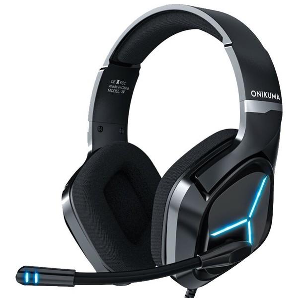 AURICULARES GAMING ONIKUMA X9 Negro AJUSTABLE MULTIPLATAFORMA ESTEREO LED