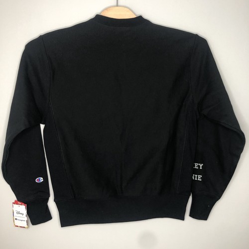Champion Disney Collab Adult Medium Black Reverse Weave Crew Neck Sweatshirt - Picture 2 of 8