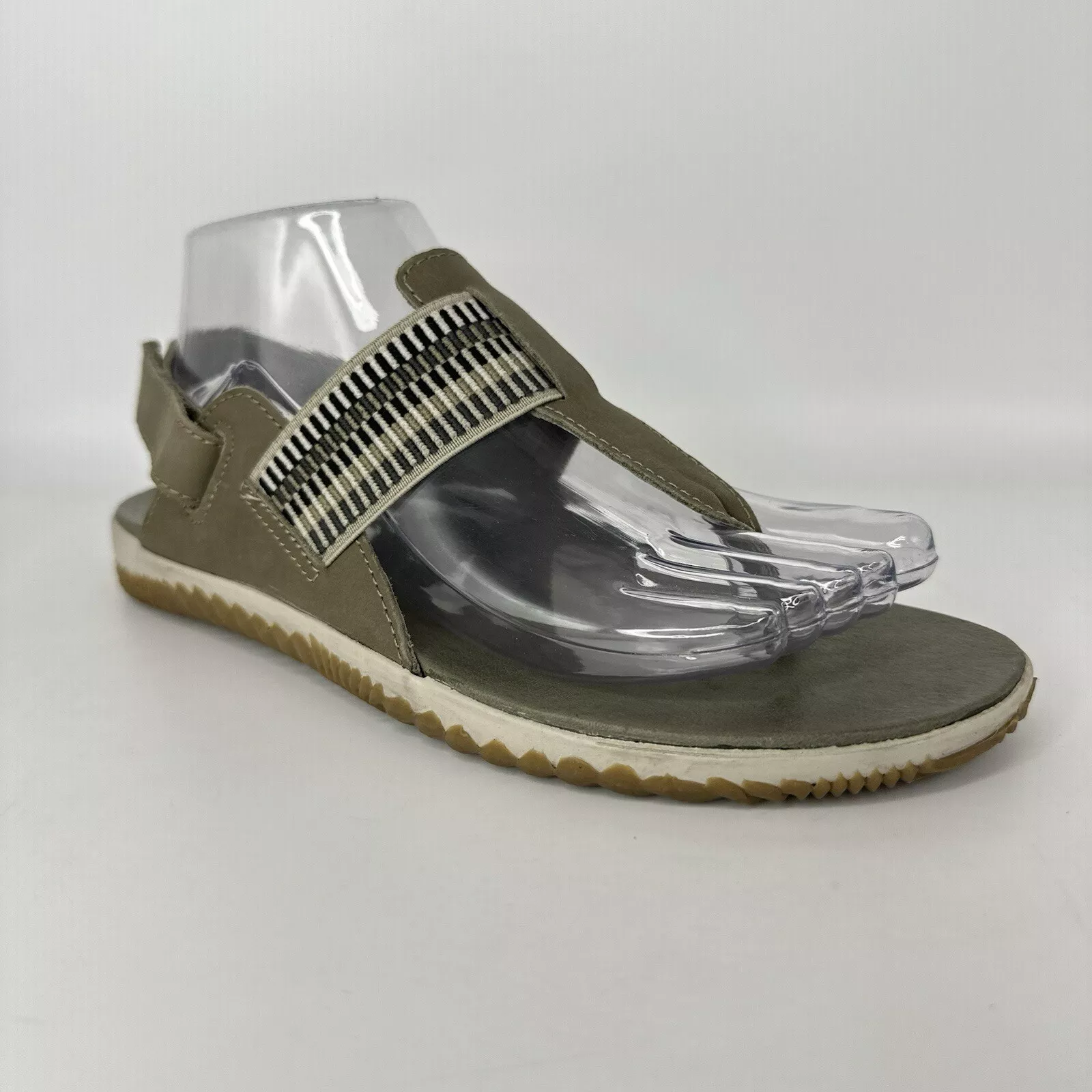 sorel out 'n about sandal flats thong ankle strap shoes