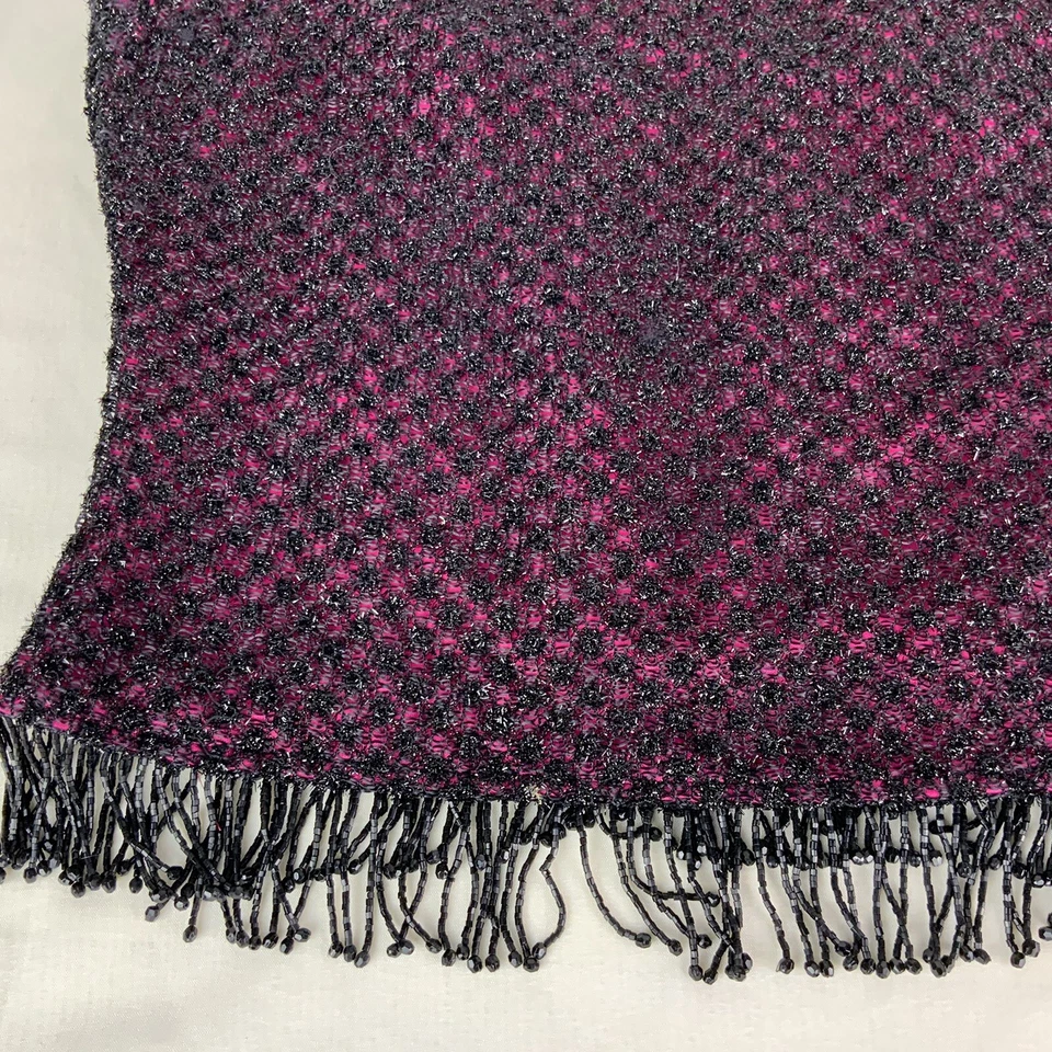 En Francais H.Waltzer Sin Mangas Retroceso Negro Rosa Noche Top Flecos Mujeres 10 Foto 2 de 4