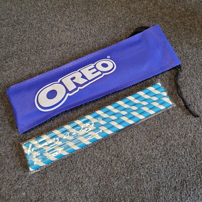 New Oreo Travel Bag Drawstring 5 Straws Logo Pouch Stocking Stuffer Hike Snack