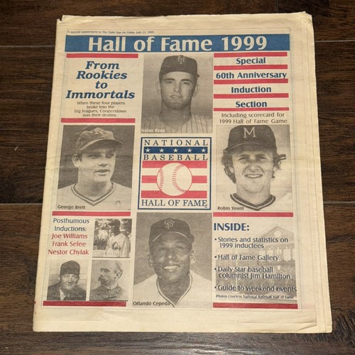 1999 Hall of Fame Class Induction The Daily Star Special Printed Magazine - 第 1/10 張圖片