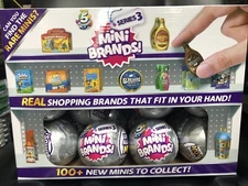 5 surprise mini brands series 3 * New Gray Color Capsule* 24 Ball Box. Fast Ship