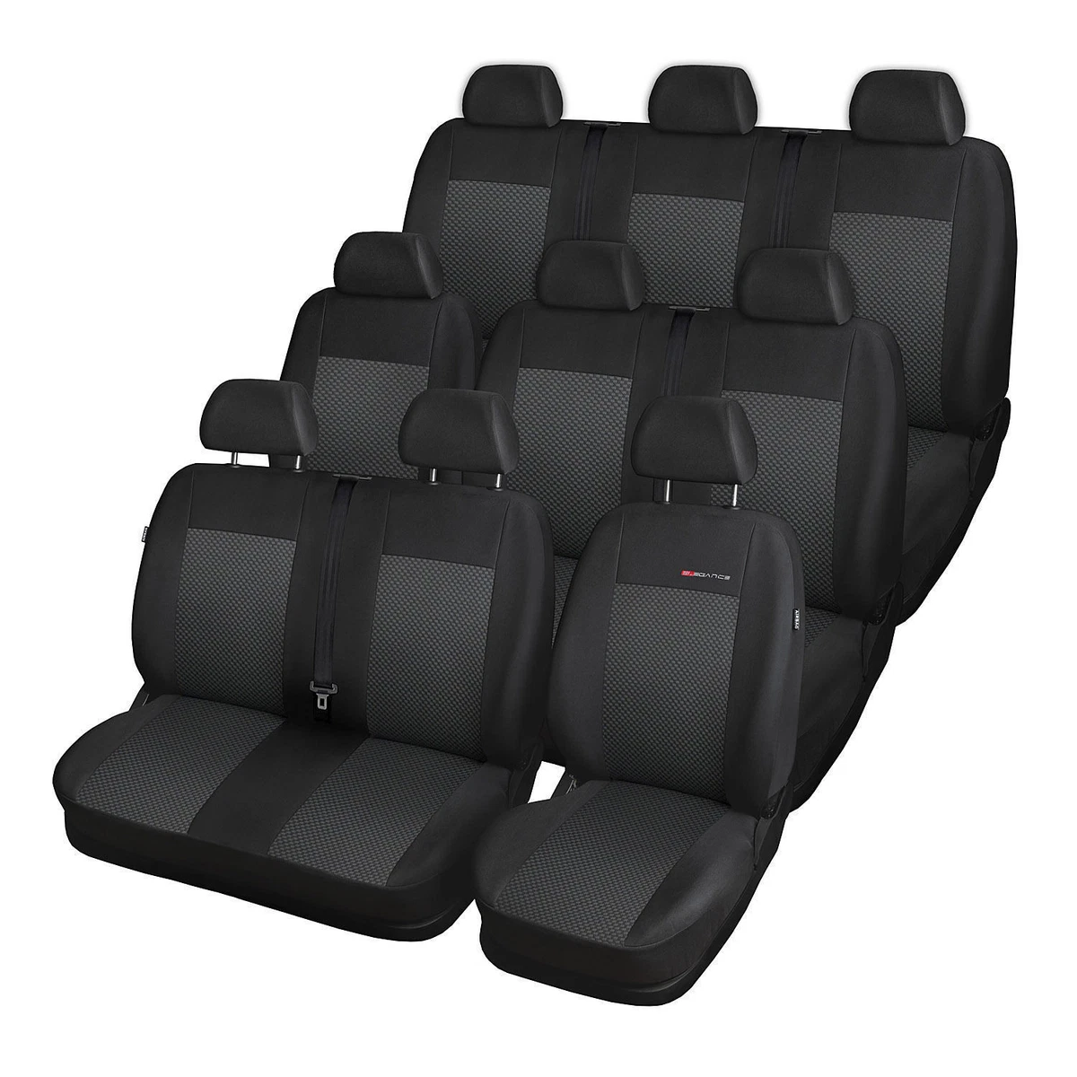 Coprisedili Impermeabili Per Ford Transit Custom 2024+ - Set 3 Anteriori Su Misura, Antimacchia