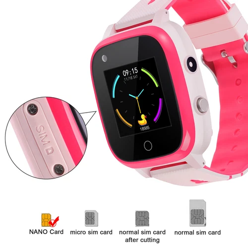 Smartwatch 4G Dzieci Telefon Zegarek z GPS WiFi Rozmowa wideo SOS dla chłopców Dziewcząt - Zdjęcie 32 z 65