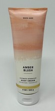 1 BATH  BODY WORKS AMBER BLUSH ULTIMATE HYDRATION CREAM LOTION 8OZ WHITE BARN