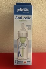 4 oz Dr Browns Natural Flow Anti-Colic Baby Bottle Narrow 0 months NEW