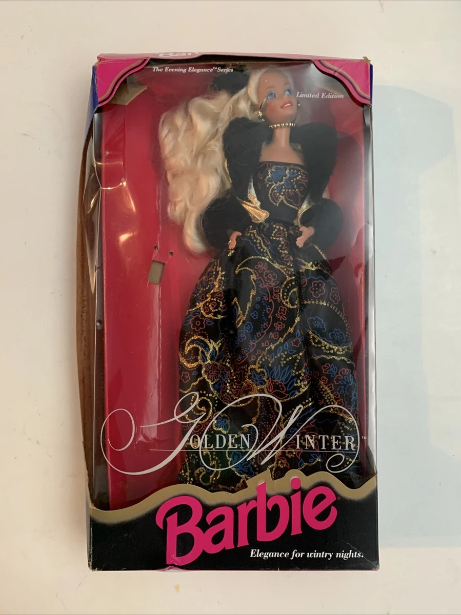 Golden winter barbie hot sale