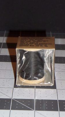 Gudebrod Black Surgical Silk Braided Thread Size 0 Rod Winding Pool Stick 25YDS 