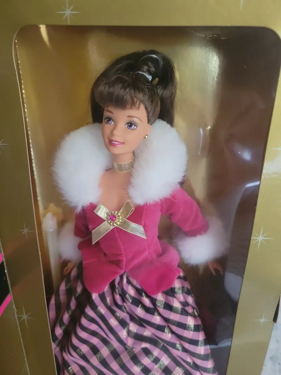 1996 Avon Special Edition WINTER RHAPSODY Brunette Barbie Doll Mattel NRFB