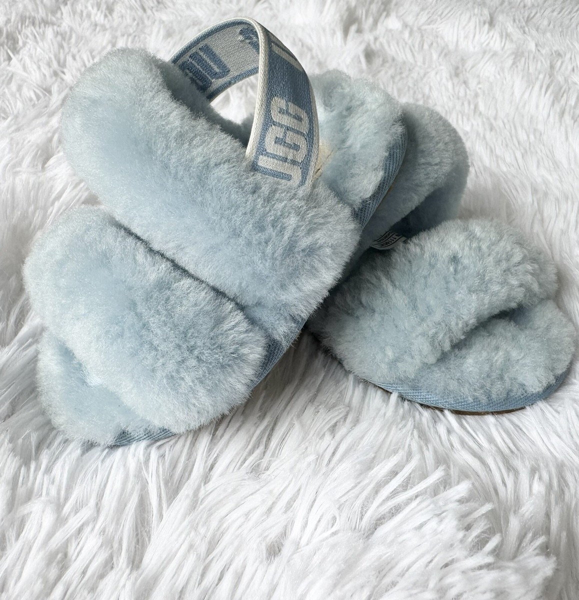 Baby Girl Toddler Baby Blue UGG Slippers 6C Oh Yeah Toddler - Main Image