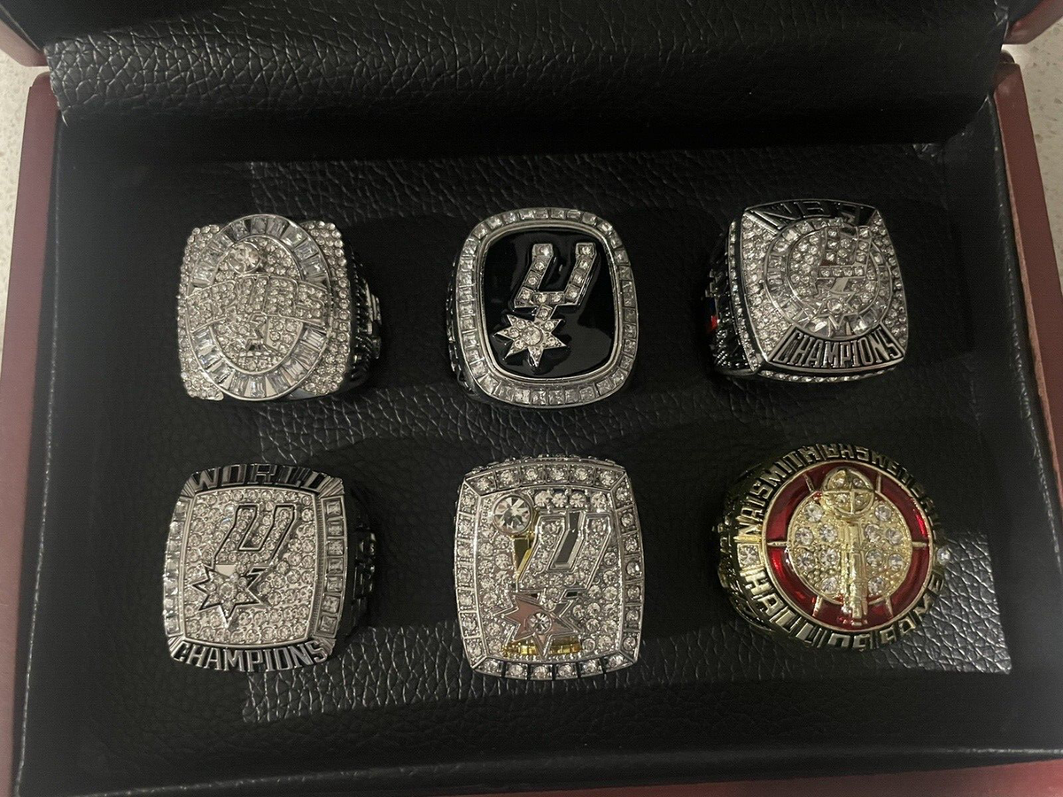 Tim Duncan Spurs Championship Ring bonus Hall Of Fame ring w