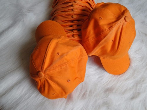 Grace Collection Unisex Blank Peach Brushed Coloured Cotton Drill Cap - Picture 11 of 33